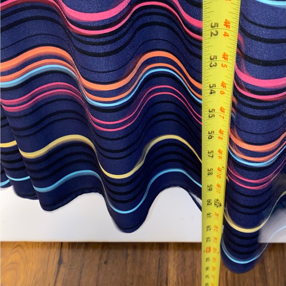 Maurice’s Women’s Multi Color Stripes Navy Sleeveless Maxi Dress 3X - Picture 8 of 11